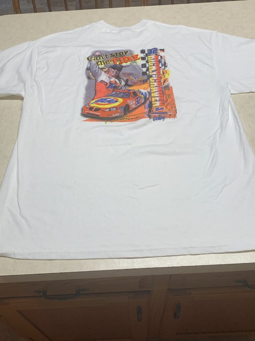 Vintage 2003 Tide Ricky Craven NASCAR T-Shirt Pontiac Grand Prix Sz XL